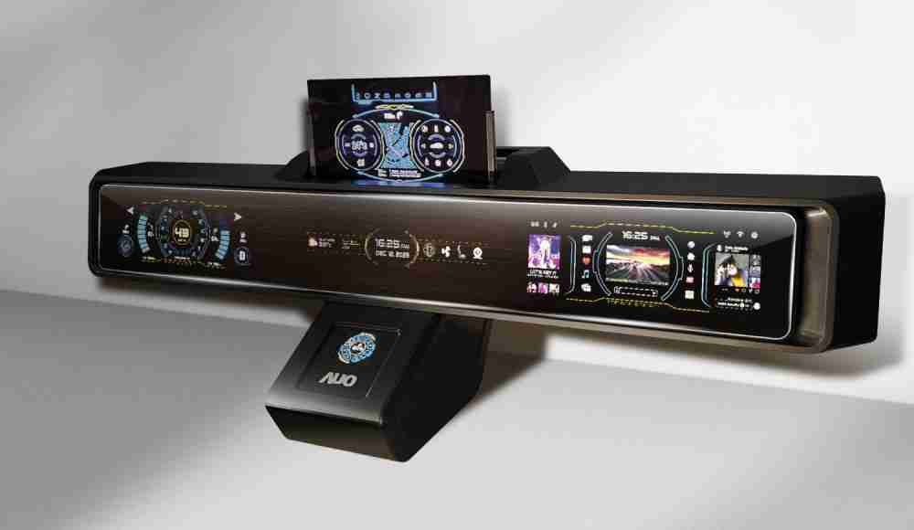 蓝狮在线Micro LED沉浸式车舱显示方案结合 可卷式、、、可伸缩的Micro LED应用并可呈现不同的质感纹路，，，展现人性化设计