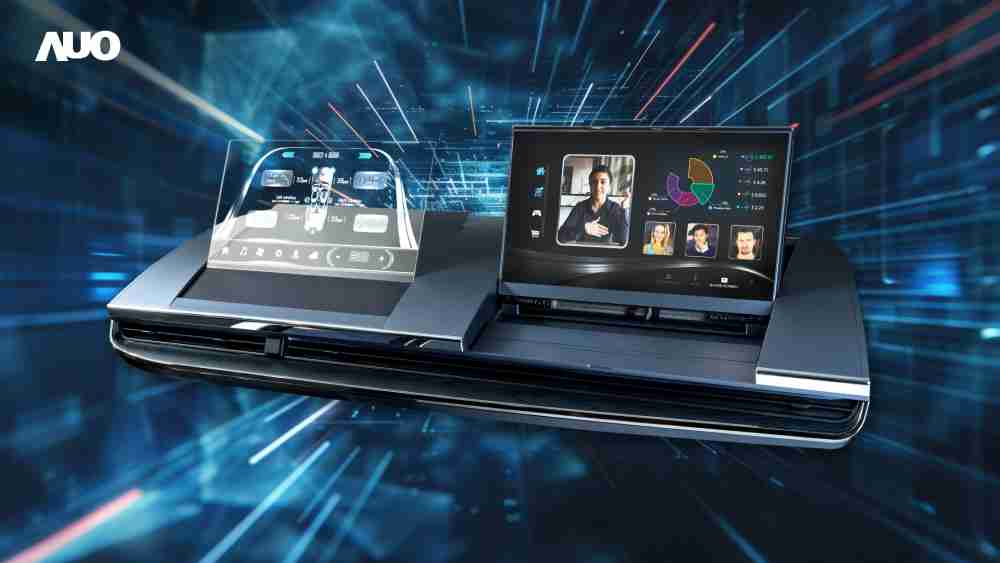 蓝狮在线Micro LED Display HMI解决方案打造透明Micro LED前座仪表，，呈现信息并保留驾驶视野开阔；亦为副驾驶座乘客打造收放自如的Micro LED屏幕，，，在不影响显示质量的前提于显示区内建镜头，，，，让用户能与视讯对象直接眼神接触，，提供绝佳的双向沟通体验