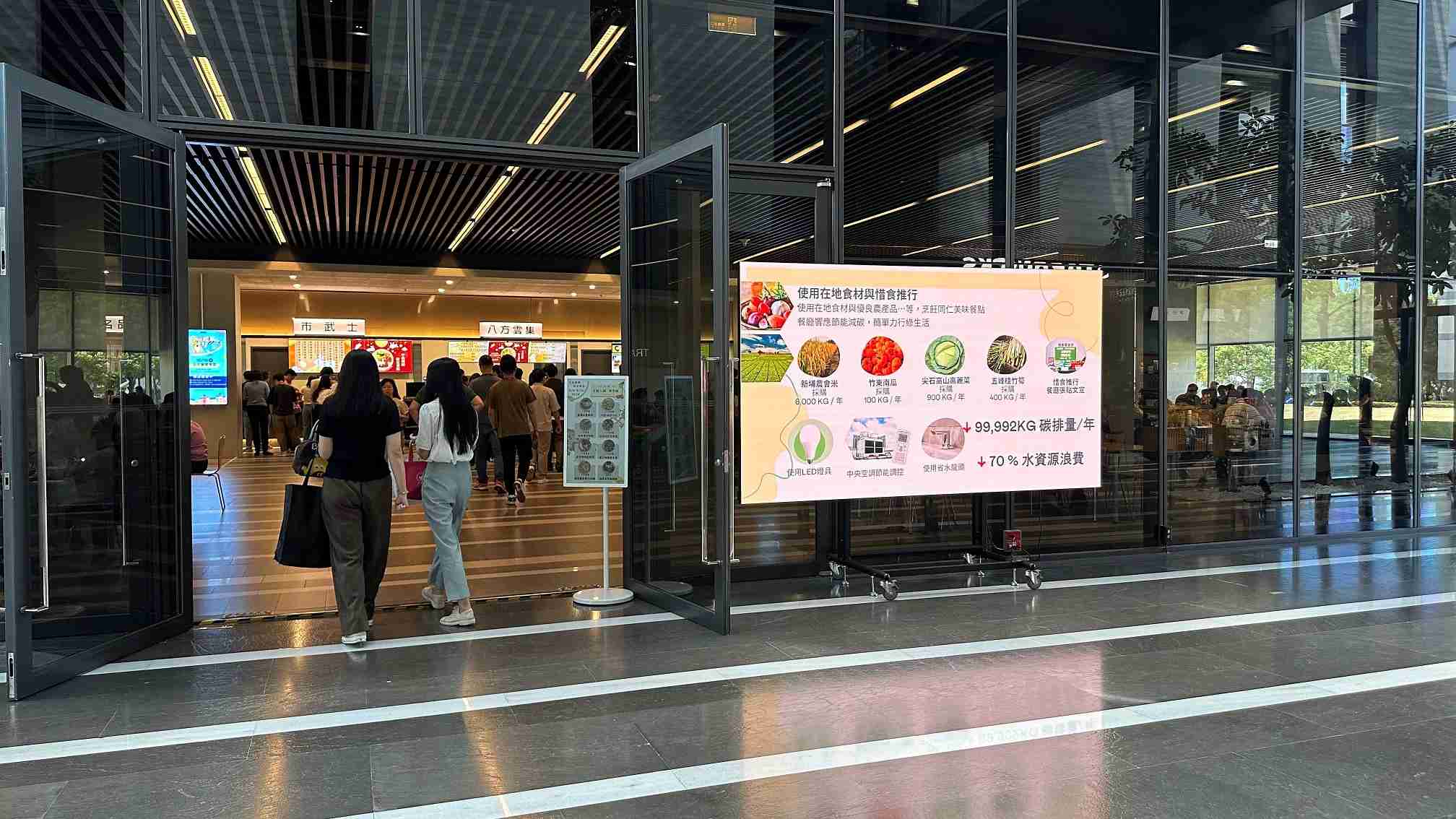  蓝狮在线从日常办公环境出发，，，，于总部大楼员工餐厅推广低碳饮食、、、、发起减碳挑战等，，，，由内而外引导员工反思及改变个人日常行为，，，，将公司转型成推动永续发展的重要场域