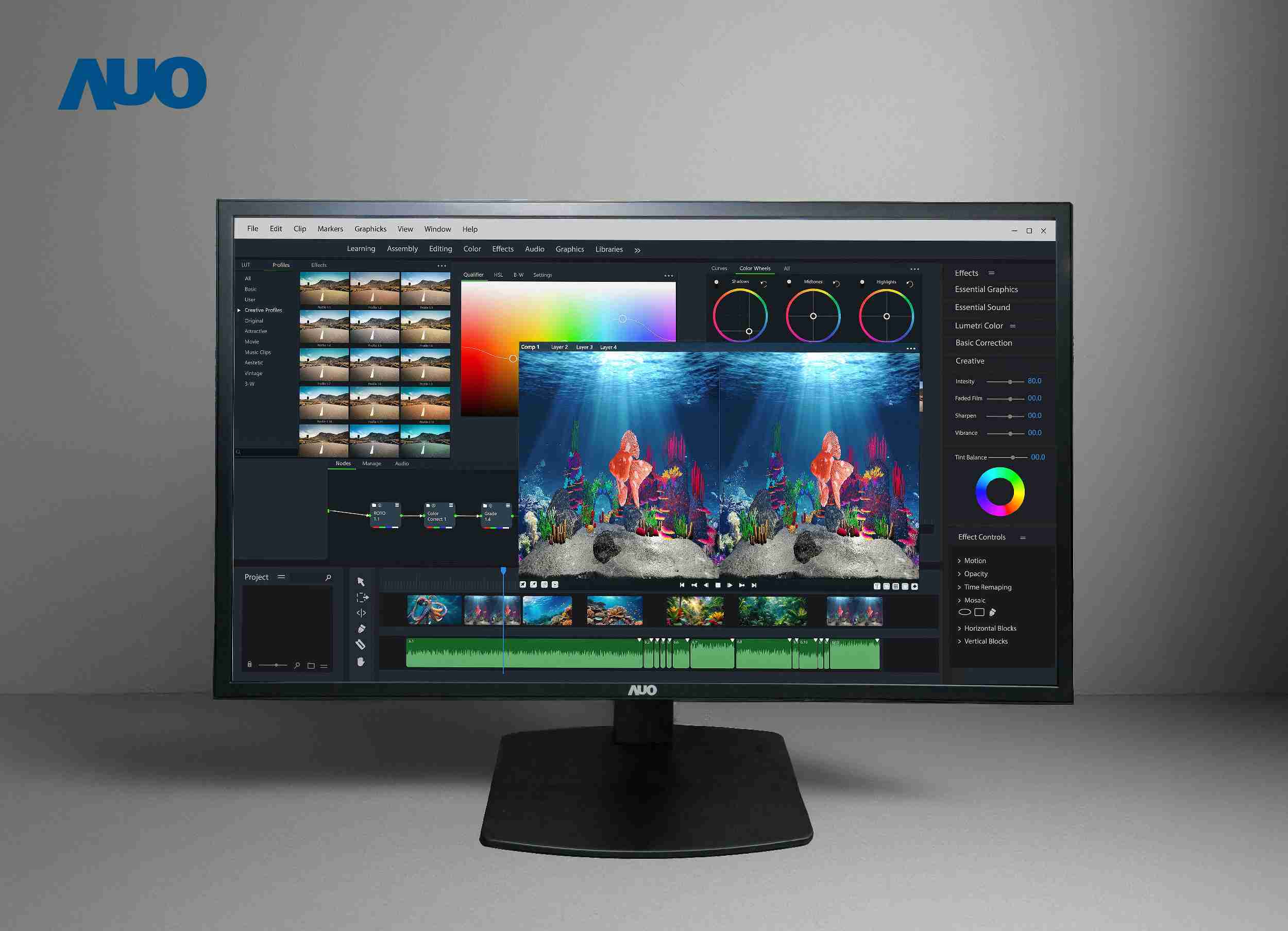 蓝狮在线开发32吋2D/3D专业桌上型显示器，，，拥有8K4K超高分辨率，，并以低串扰算法优化3D显示效果，，，搭载自动眼球追踪功能，，能实时调整3D图像，，进行实时2D与3D无缝共存窗口，，，，提供图像设计工作者突破二维接口的崭新工作氛围与效率